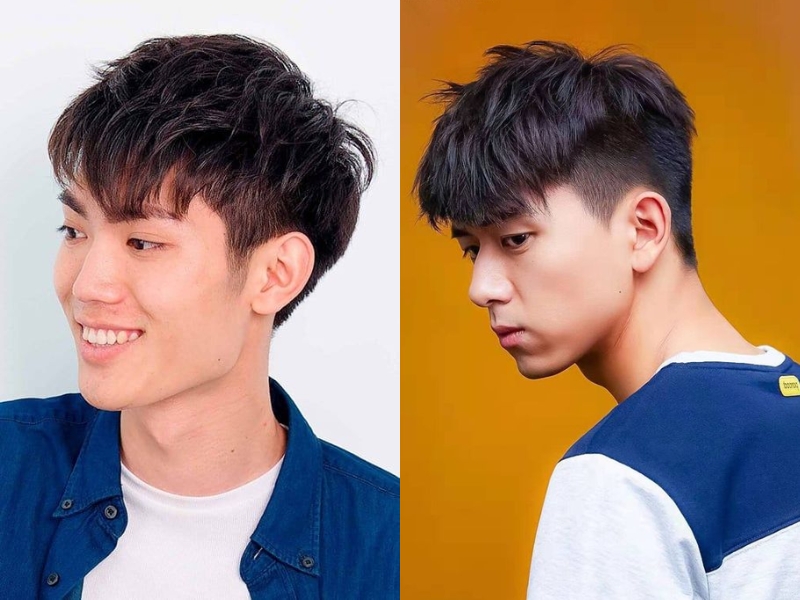 Đây là kiểu tóc mohican cho nam mặt tròn