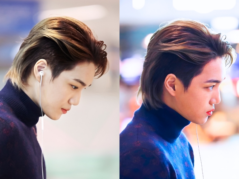 Mullet nam hai mái slick backed cực kỳ cá tính. (Nguồn: 88kingKAI EXO Kai Fansite)