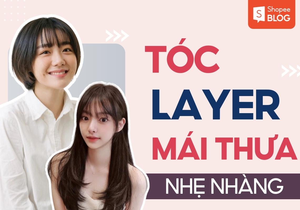 tóc layer mái thưa