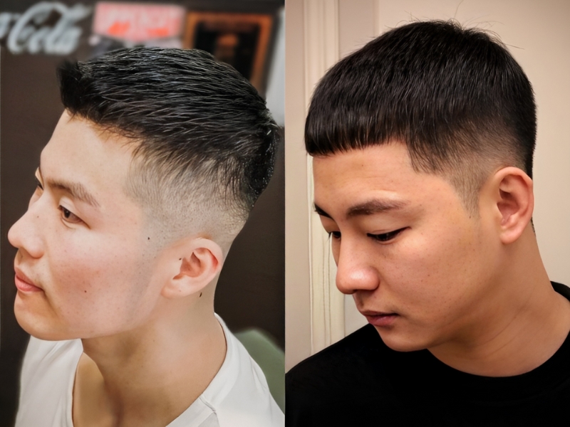 Kiểu tóc Crew Cut ngắn trendy cho nam mặt tròn (Nguồn: maxxhair.vn)