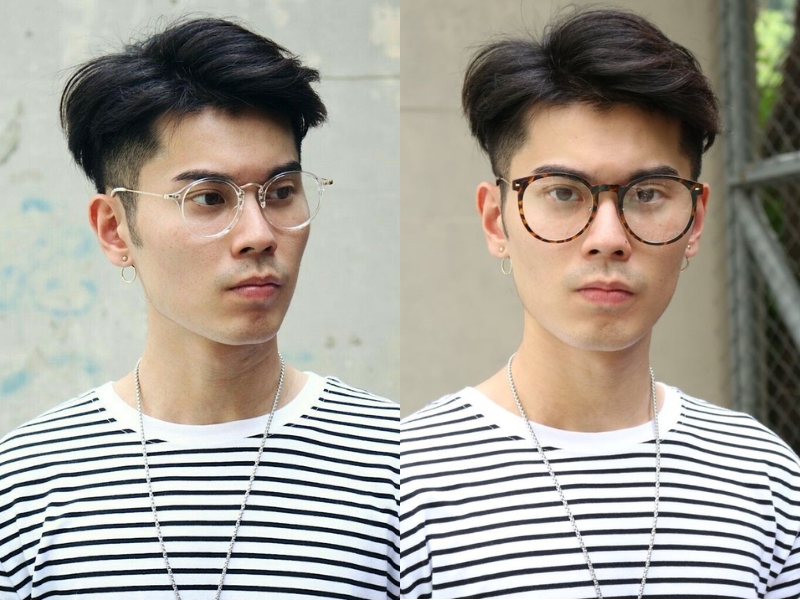 Pompadour Undercut cho các chàng mắt kính cũng rất cuốn hút 