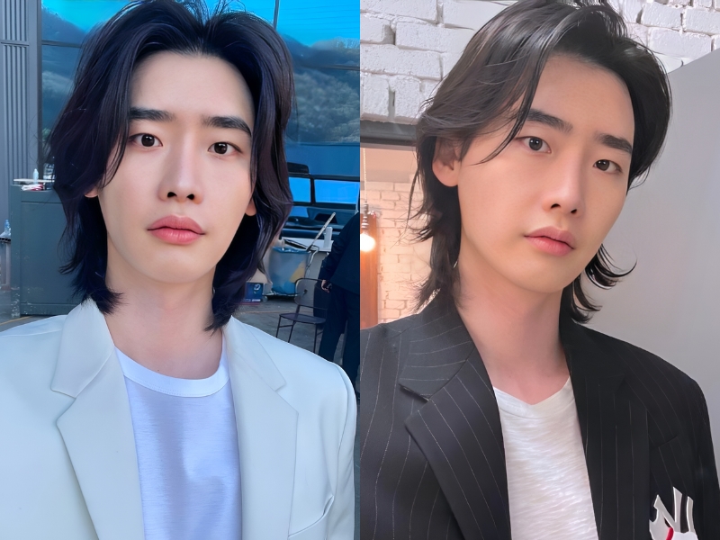 Mullet nam dài cổ điển và sang trọng cho chàng tinh tế. (Nguồn: Lee Jong Suk Vietnam Fanpage)