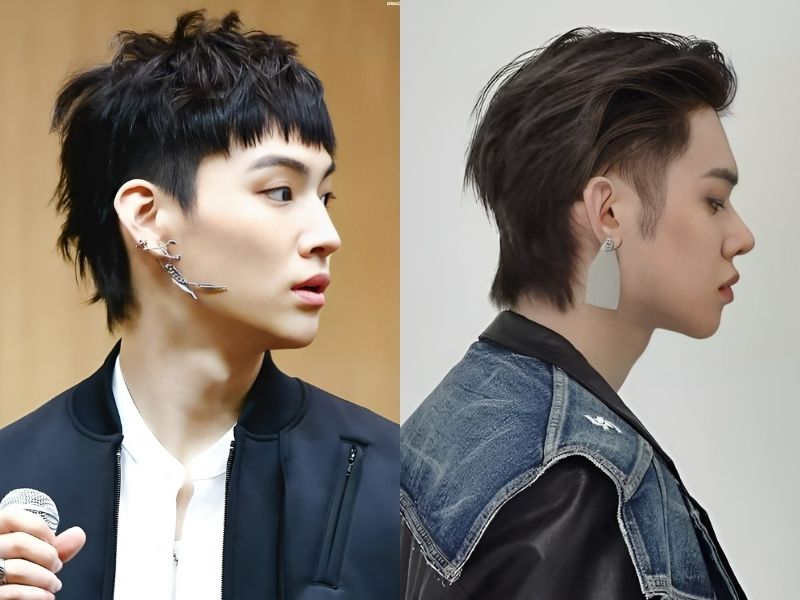 Kiểu tóc mullet two block nam độc đáo và thời thượng (Nguồn: Fansite GOT7 JB, F/W Concept Korea Lookbook)
