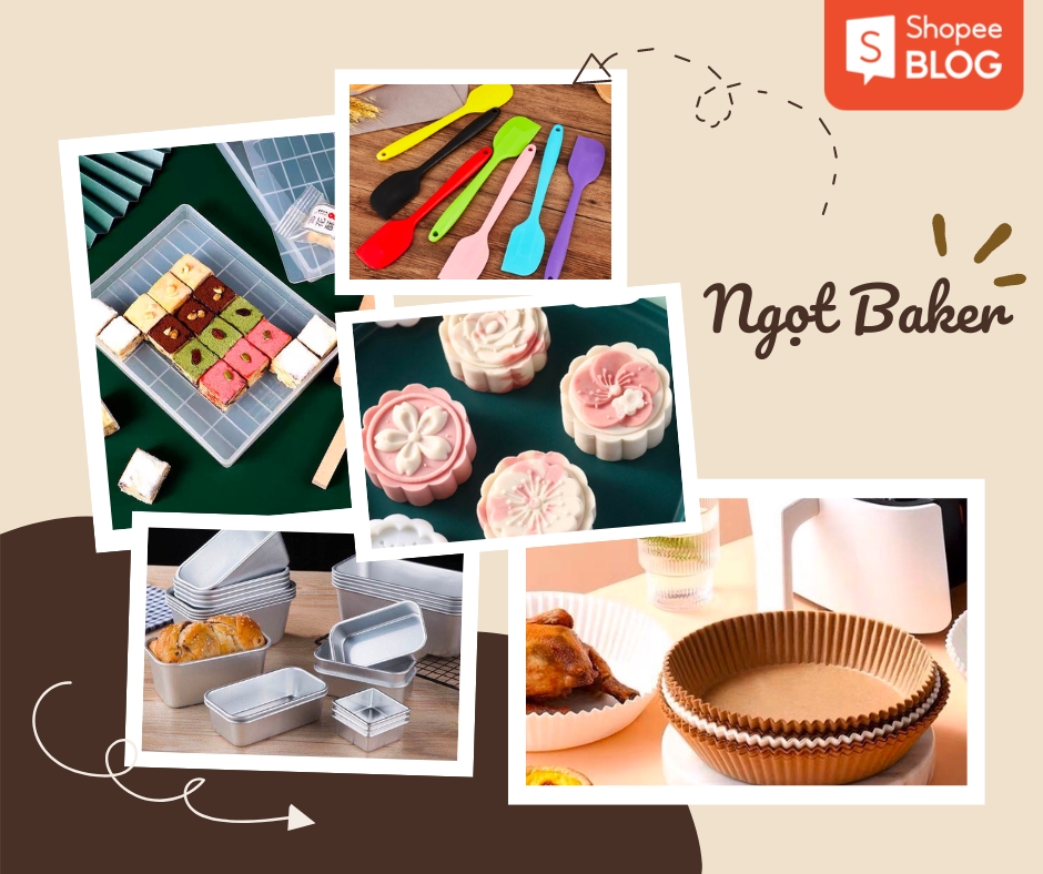 Ngọt Baker cửa hàng bán nguyên liệu làm bánh cực dễ thương. (Nguồn: Shopee Blog)