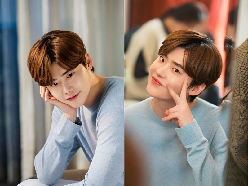 Tóc nâu hạt dẻ nam trầm ngả tối và nâu hơn (Nguồn: Lee Jong Suk)