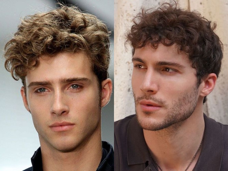 Tóc uốn phồng messy curly quiff là một kiểu tóc rất phổ biến trong trong làng thời trang tóc châu u