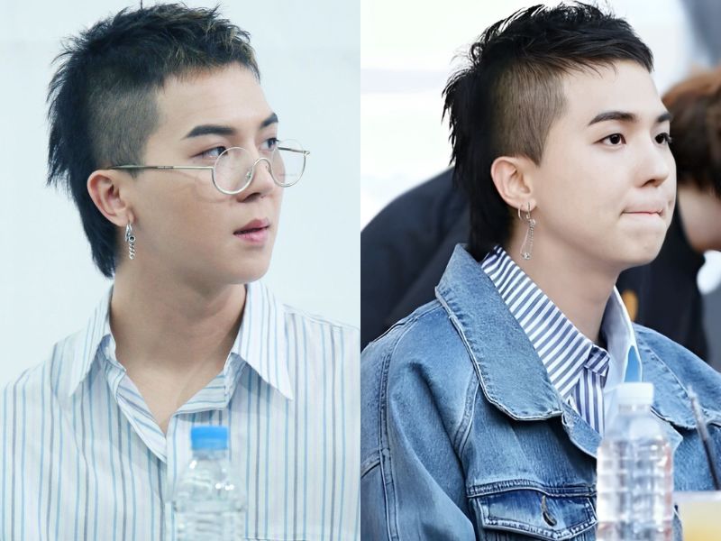 Undercut mullet cho mặt tròn (Nguồn: Fansite Mino Winner)