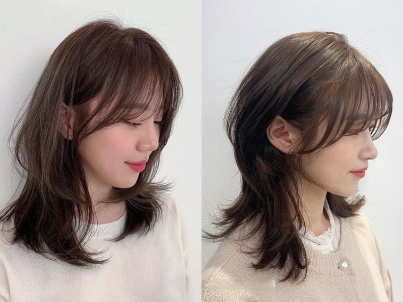 Kiểu mullet layer dài mái thưa vô cùng cá tính