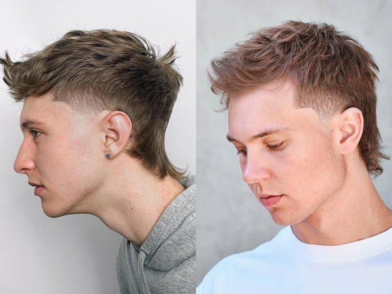 Kiểu tóc short quiff này sẽ giúp bạn thêm nổi bật hơn với phần đuôi tóc dài là điểm nhấn 