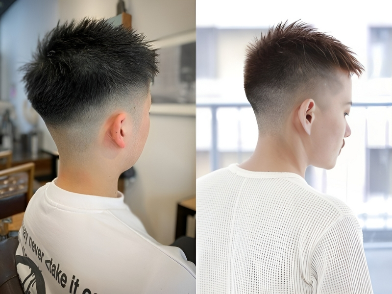 Kiểu tóc Mohican để gáy ngắn vừa mát mẻ vừa thoải mái 