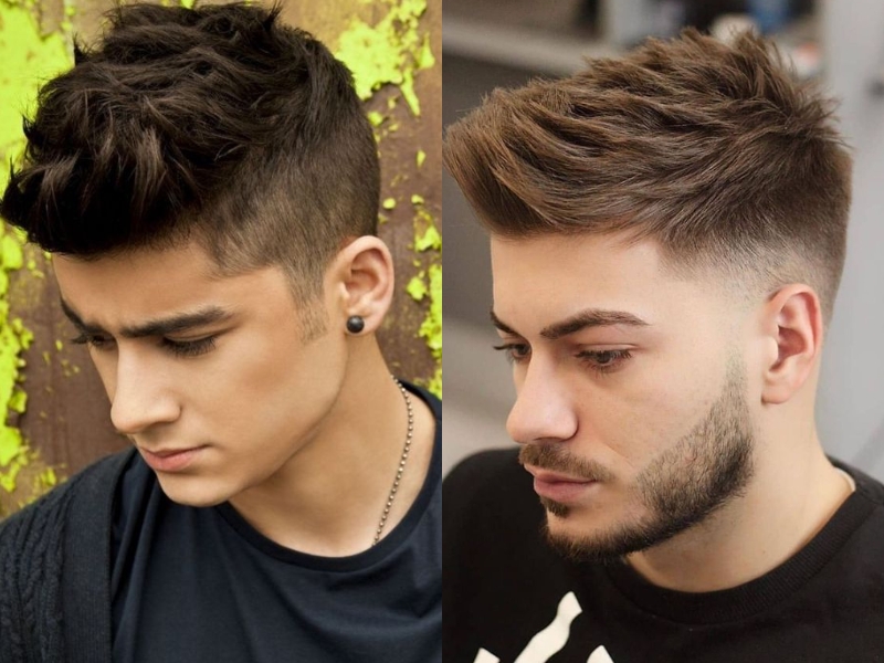 Kiểu short quiff undercut có thể kết hợp uốn phồng phần chân tóc để tăng thêm vẻ lịch lãm, quyến rũ 