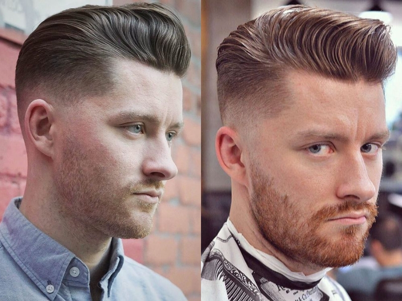 Mái tóc pompadour undercut này rất thích hợp với các chàng yêu thích sự mới lạ 