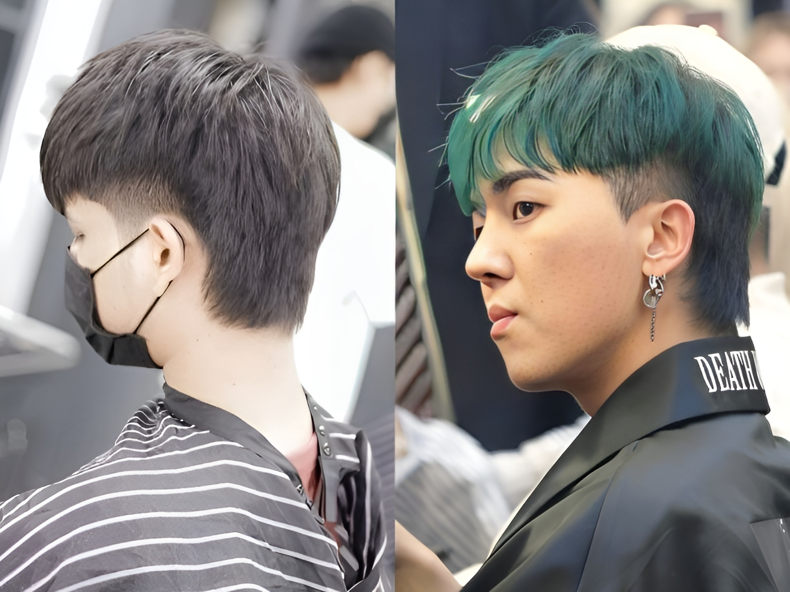 Kiểu tóc mohican để gáy dài cá tính và sành điệu (Nguồn: VEE Hair Salon, YG Entertainment)