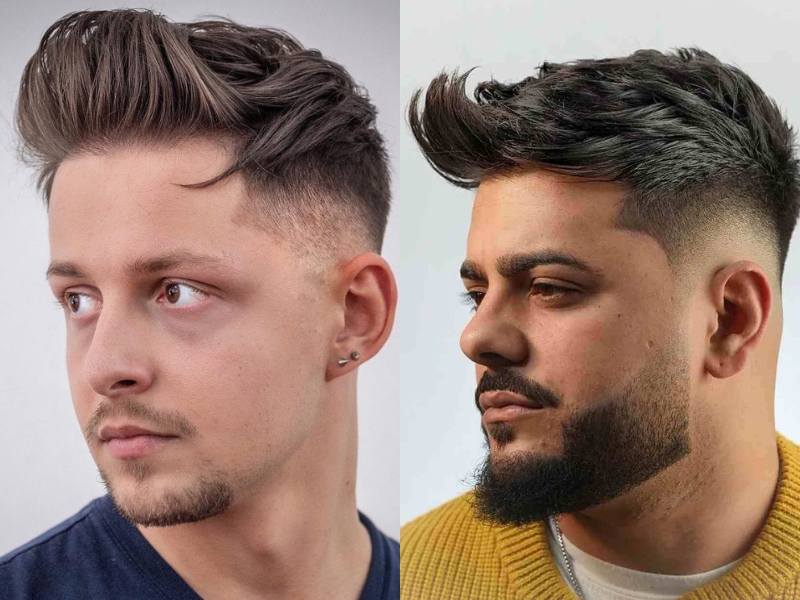 Tóc Pompadour Quiff thể hiện sự mạnh mẽ của nam giới 