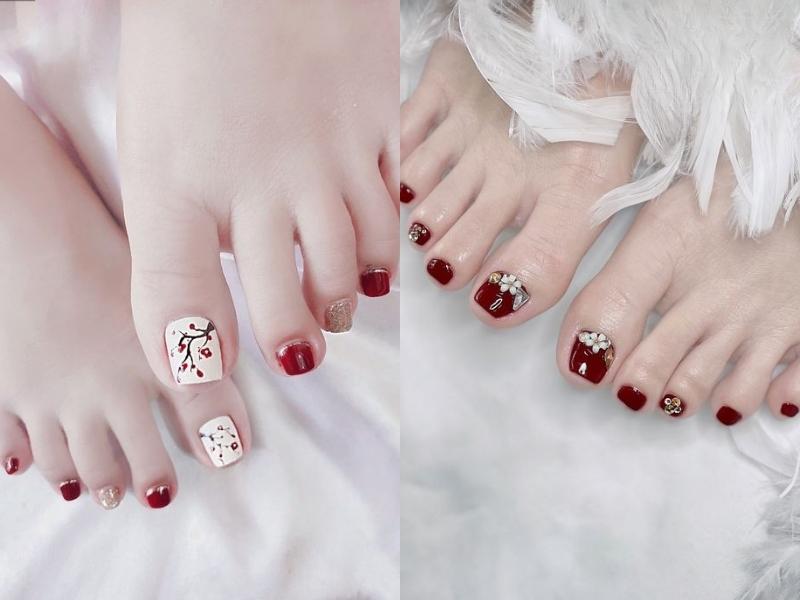 Mẫu móng chân. V3 nail 112 Huỳnh Văn Bánh. Mẫu nail chân. Móng chân đẹp. Móng  chân. Nail chân. Mẫu n | Móng chân, Móng tay, Màu móng