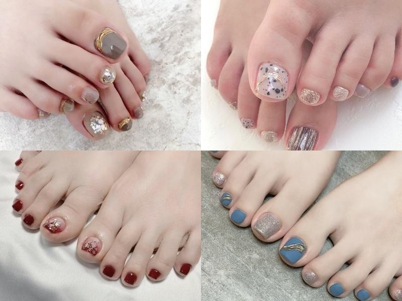 Nail chân hình vẽ tỉ mỉ