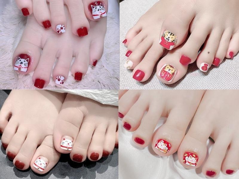 999+ Mẫu nail chân đẹp, mẫu móng chân đơn giản hot trend 2023