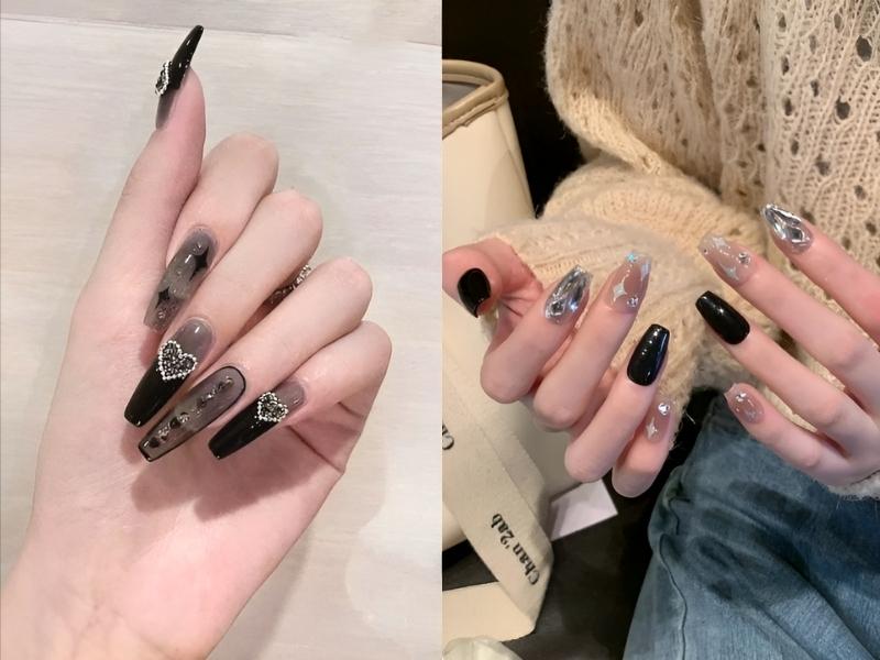 99+ mẫu nail đen trắng cực sáng tạo cho nàng khỏi sợ đụng hàng – Cardina