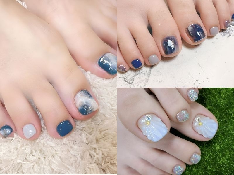 TOP 25+ mẫu nail đẹp màu xanh nhất định đẹp, cuốn hút