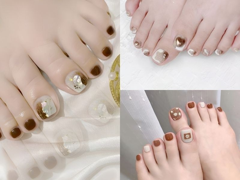 Lựa chọn màu nail phù hợp dành cho các nàng da ngăm (Nguồn: Tố Uyên Nail, Letty Beauty, TT19 Nail)