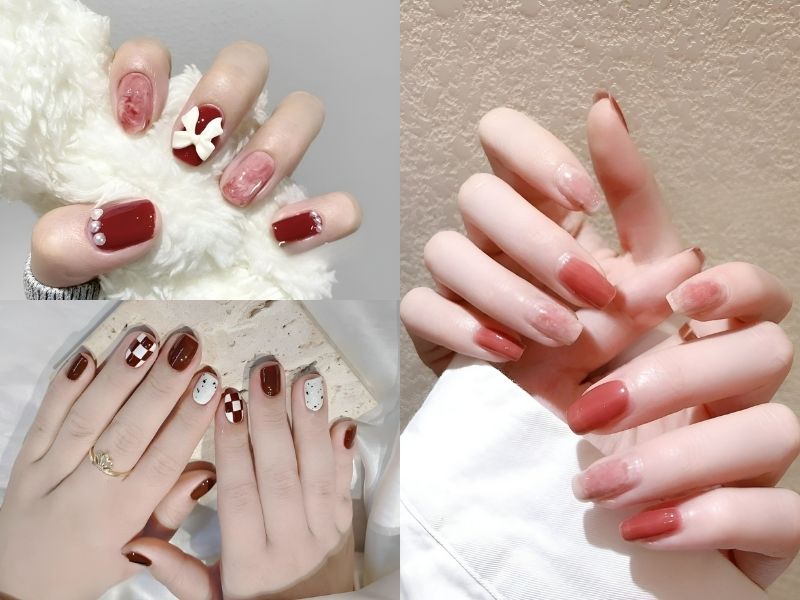 Top những mẫu nail nâu tây cực SANG CHẢNH cho cô nàng thời thượng