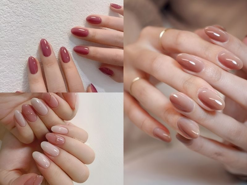 Những mẫu nail màu nude