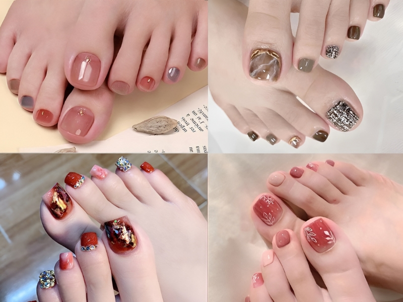 Mẫu nail chân đẹp đơn giản nhẹ nhàng được yêu thích nhất