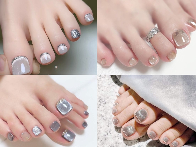 20+ mẫu nail với màu sơn móng chân làm trắng da, nữ tính