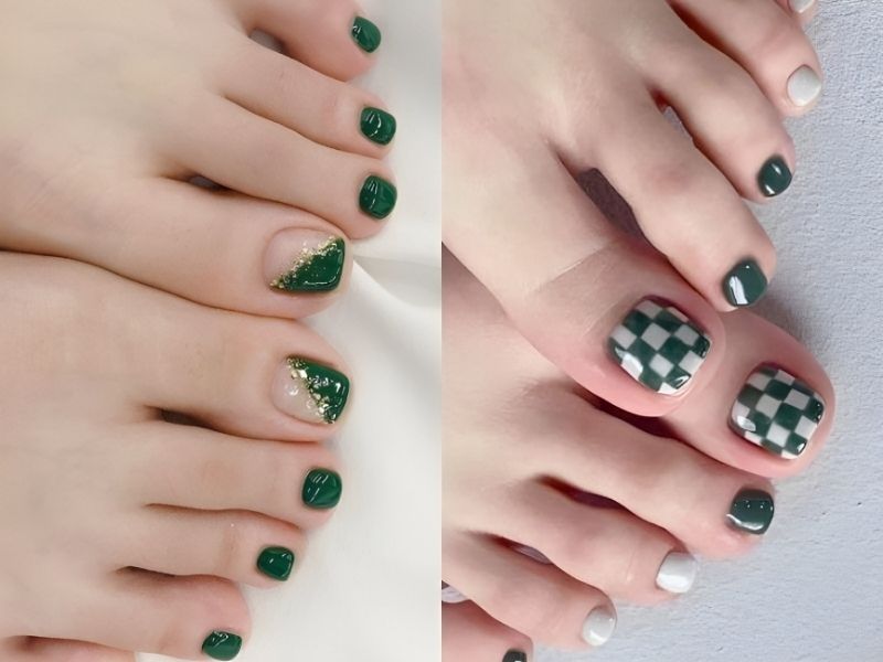 15+ mẫu nail màu xanh ngọc sành điệu “đánh gục” mọi cô nàng