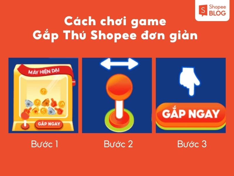 Cách chơi game Gắp Thú Shopee 