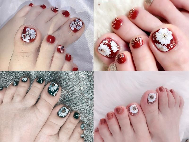 20 ý tưởng Nail Chân Đen Trắng Đơn Giản hàng đầu trong năm 2024