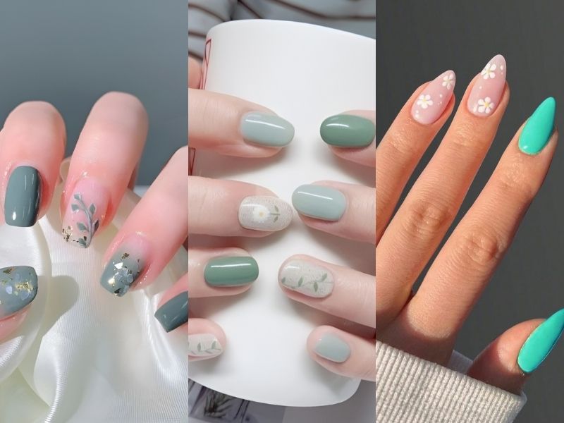 99+ mẫu nail xanh bơ tươi trẻ, trong veo cho nàng xinh đẹp mỗi ngày –  Cardina