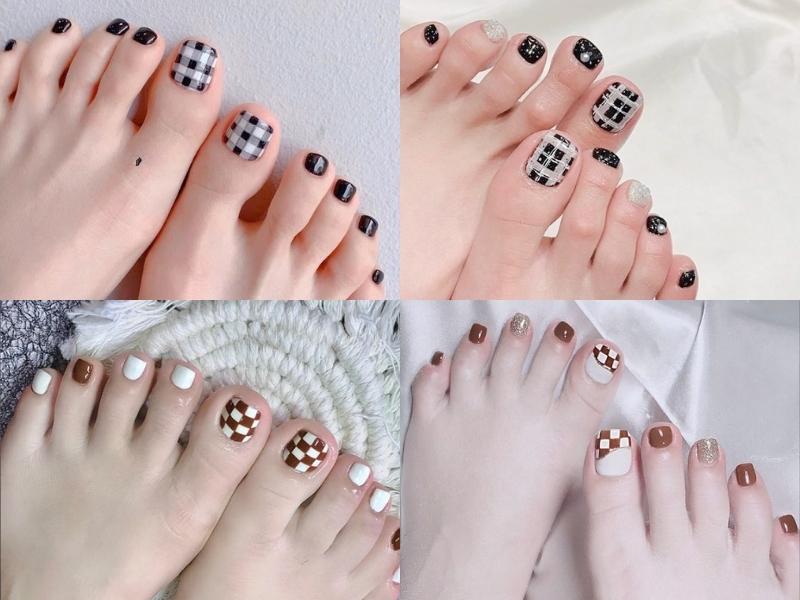 20+ mẫu nail sơn móng chân màu đỏ rượu sang chảnh siêu hot