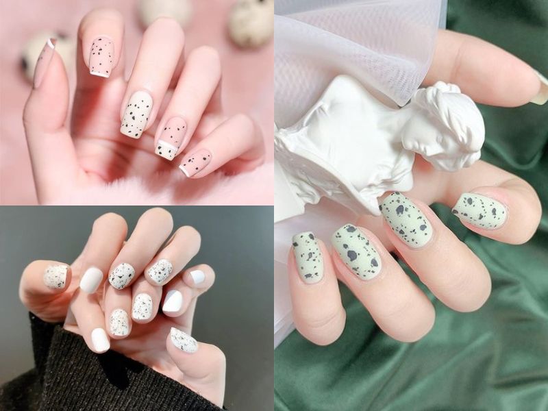 Mẫu nail muối tiêu (Nguồn: sistacafe.com)