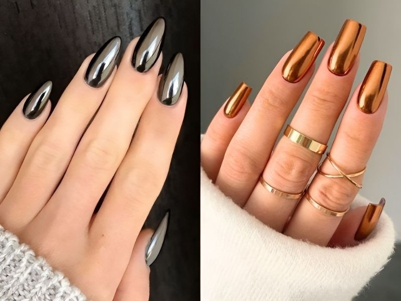 Mẫu nail dài tráng gương thời thượng, trendy (Nguồn: women-club.online)