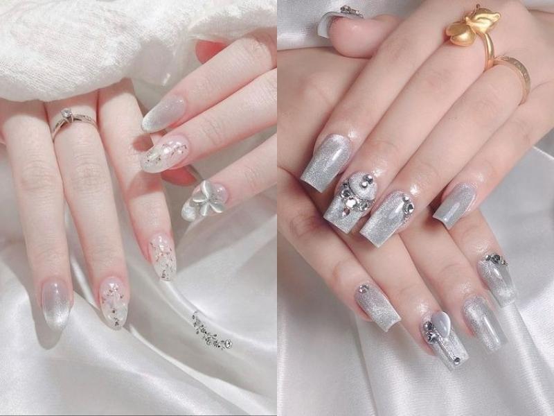 Đá khối nail cao cấp rất sáng - đá khối giả Úc có nhiều khía tạo hình mắt  mèo độc lạ sang chảnh - Chăm sóc móng | TheFaceHolic.com