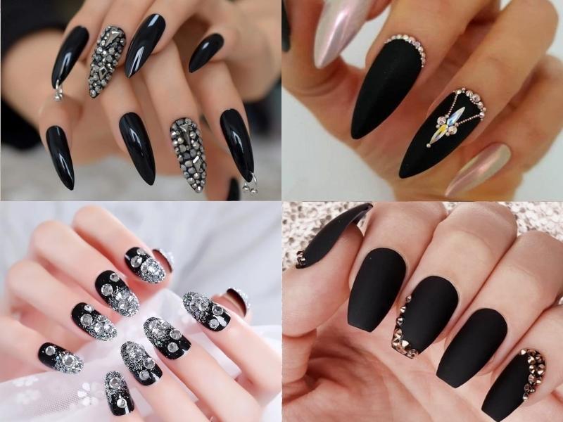 Tham khảo 100 kiểu nail đính đá sành điệu, cuốn hút