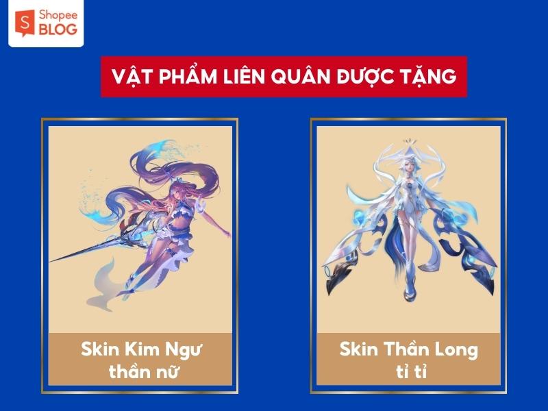 Skin Kim Ngư thần nữ và skin Thần Long tỉ tỉ