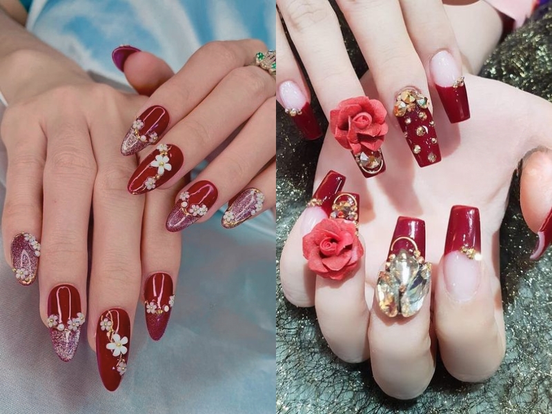 199+ Mẫu Nail Màu Đỏ Đẹp, Sang Chảnh, Say Đắm Lòng Người