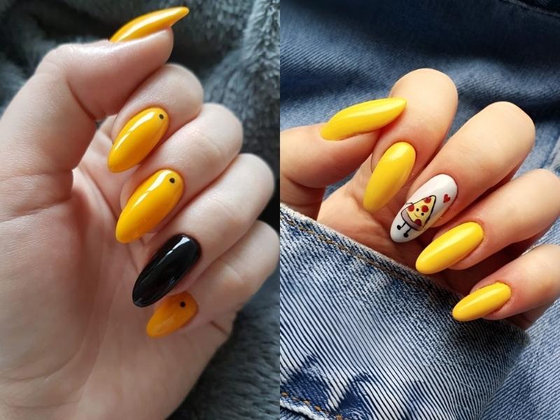 Nail nhọn màu vàng vừa năng động vừa trẻ trung (Nguồn: The Finest Feed | Men's Fashion | Women's Fashion, weheartit.com)