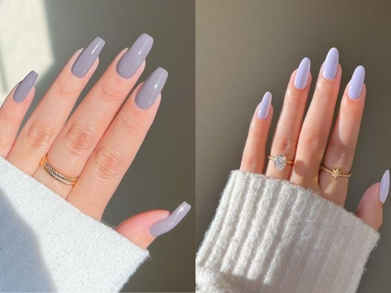 20+ mẫu nail trơn thanh lịch cho nàng điệu đà