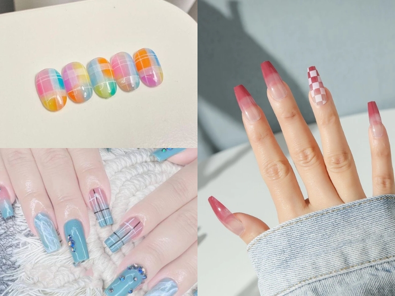 Mẫu nail care ombre 