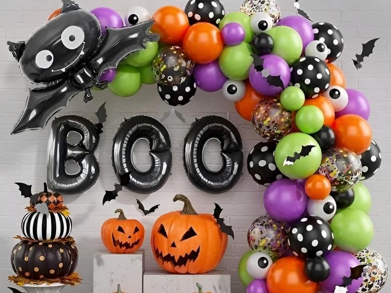 Tự làm bóng bay trang trí Halloween 