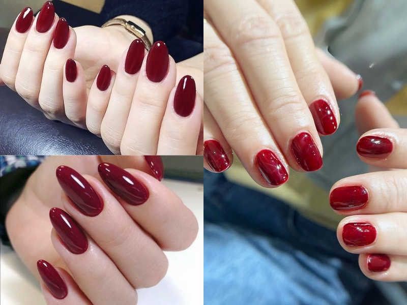 Những mẫu nail móng ngắn đẹp làm tim 