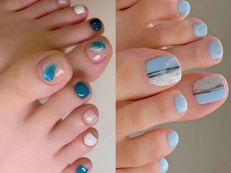 Mẫu nail chân đẹp đơn giản nhẹ nhàng được yêu thích nhất