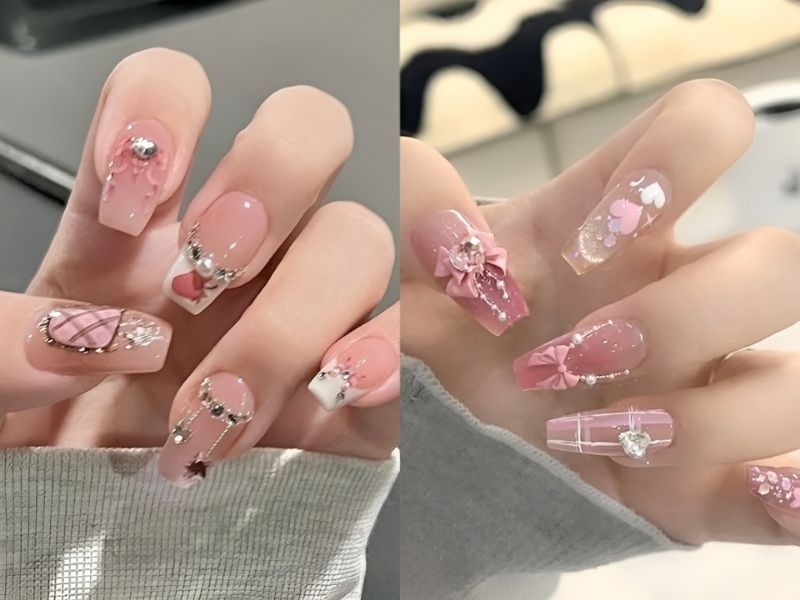 Nail đính đá: 18 mẫu đơn giản đẹp dẫn đầu xu hướng hiện nay