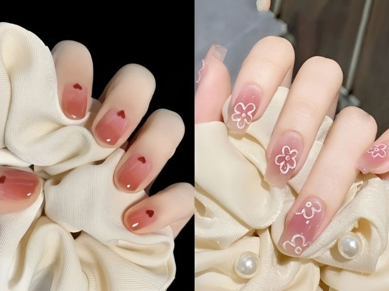 Nail đẹp màu đỏ kiểu Ombre giá tốt tại nhathuocsuckhoe.com