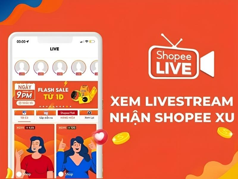 Xem Shopee Live nhận ngay Shopee xu