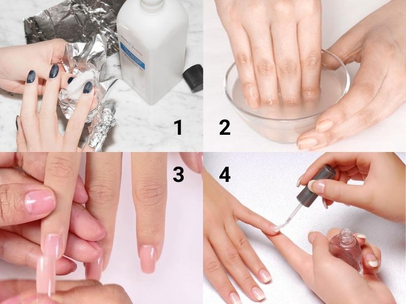 Các bước gỡ nail giả 