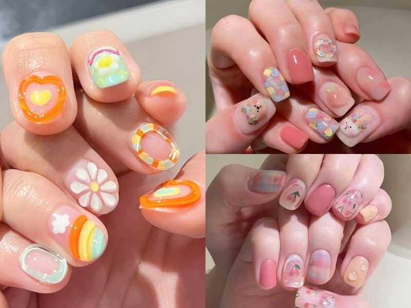 Mẫu nail đơn giản nhẹ nhàng và SANG TRỌNG cho các bạn gái